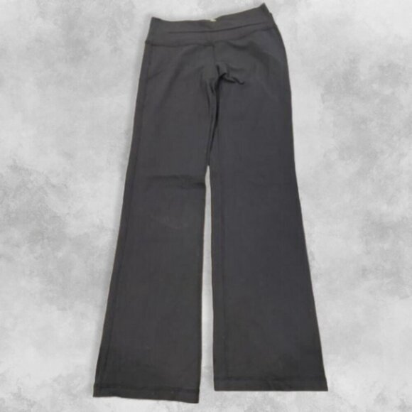 lululemon athletica Pants - Lululemon Flare Leg Pants High-Rise Waistband Full-Length Lightweight Black W 6
